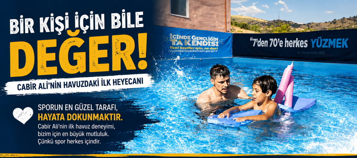 CABİR ALİ’NİN HAVUZDAKİ İLK HEYECANI